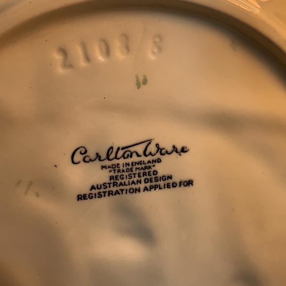 Set of 2 Majolica Carlton ware made in England - Picture 12 of 14